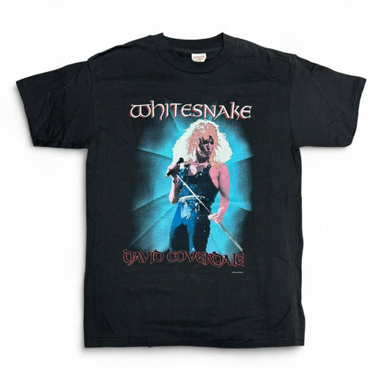 Vintage  1987 Whitesnake David Coverdale black t-shirt Size XL