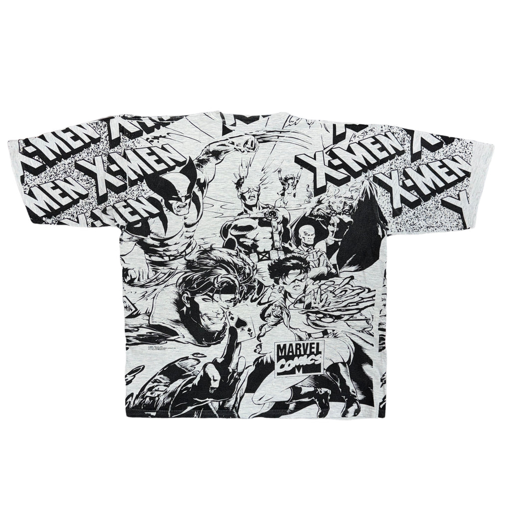 Vintage XMen 1993 Marvel All Over Print Mega T-Shirt Size XL