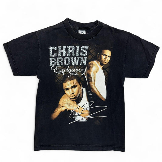 CHRIS BROWN EXCLUSIVE TOUR vintage Y2K RAP Tshirt Size  S