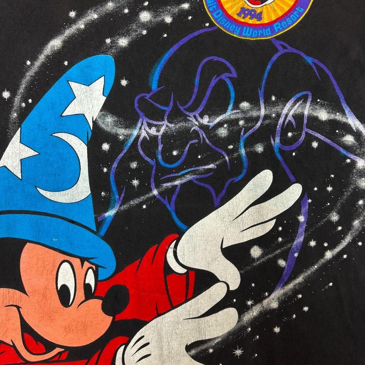 VINTAGE 90S DISNEY FANTASIA Mickey Mouse Disney Print Tee Size L