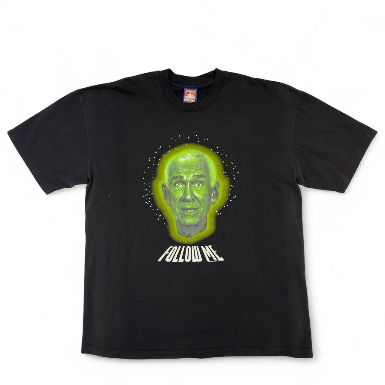 Vintage 90s 97 Marshall Apple White Follow Me Tee Size L