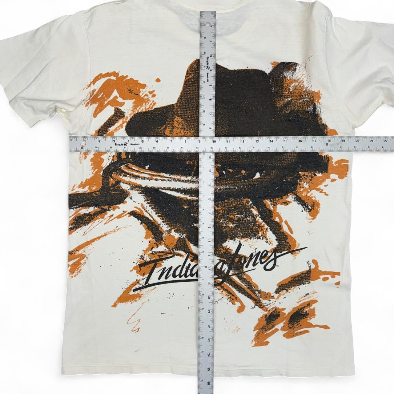 Vtg 1989 Indiana Jones Last Crusade Movie Promo T-Shirt White Size  L