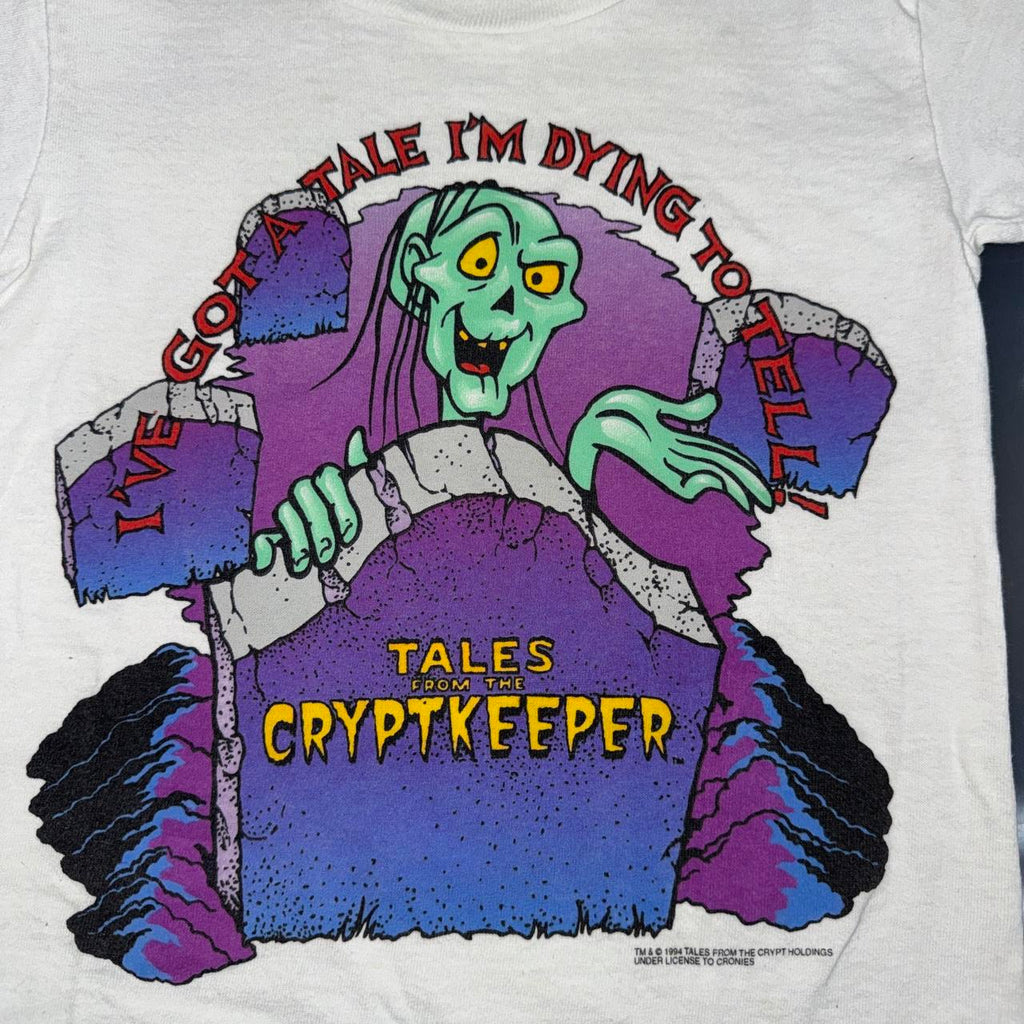 Kids 90s Tales from the Cryptkeeper white cotton tee Size S