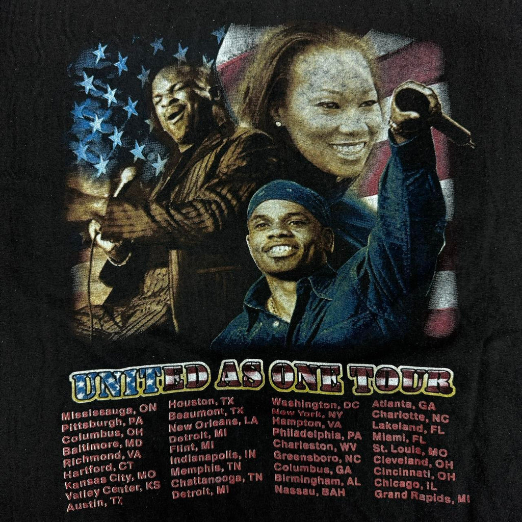 1990 VTG Kirk Franklin United As One Tour black T-shirt Size XL