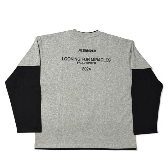 Jil Sander "Looking For Miracles" double-layer long-sleeved T-shirt