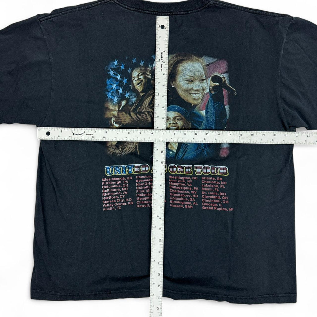 1990 VTG Kirk Franklin United As One Tour black T-shirt Size XL