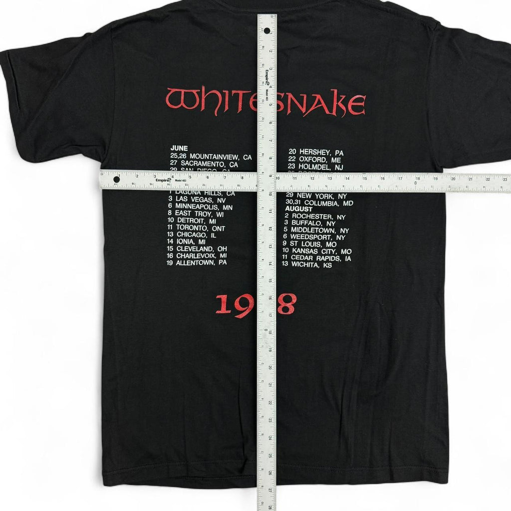Vintage  1987 Whitesnake David Coverdale black t-shirt Size XL