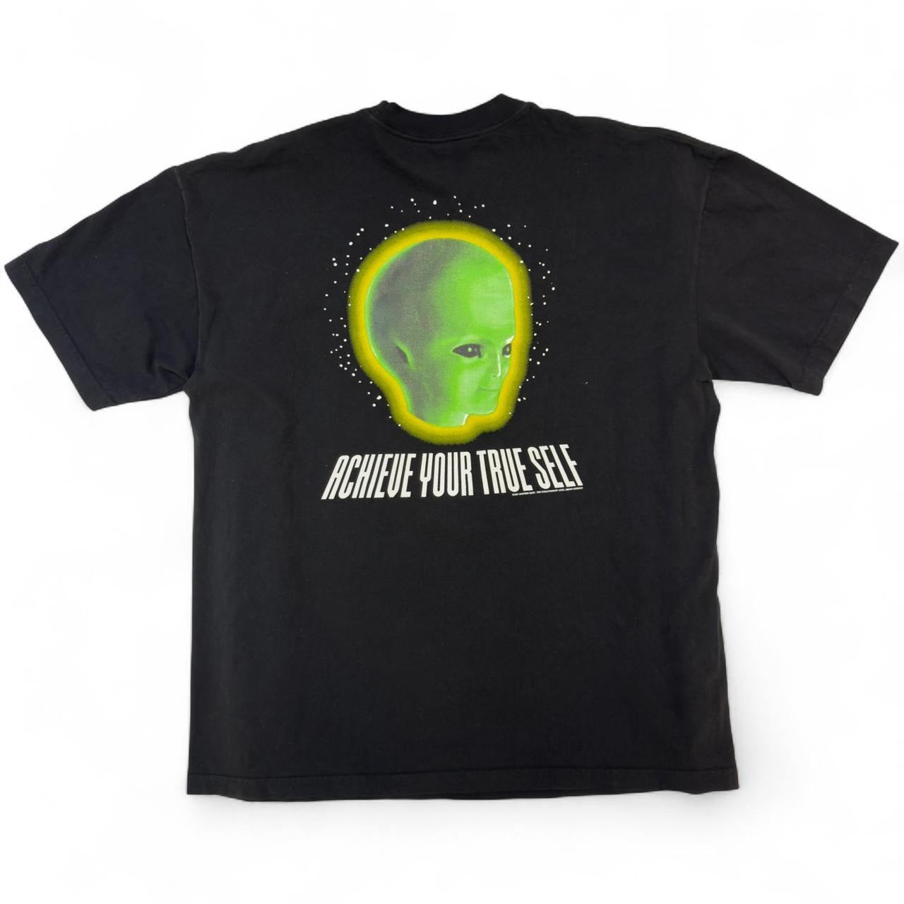 Vintage 90s 97 Marshall Apple White Follow Me Tee Size L