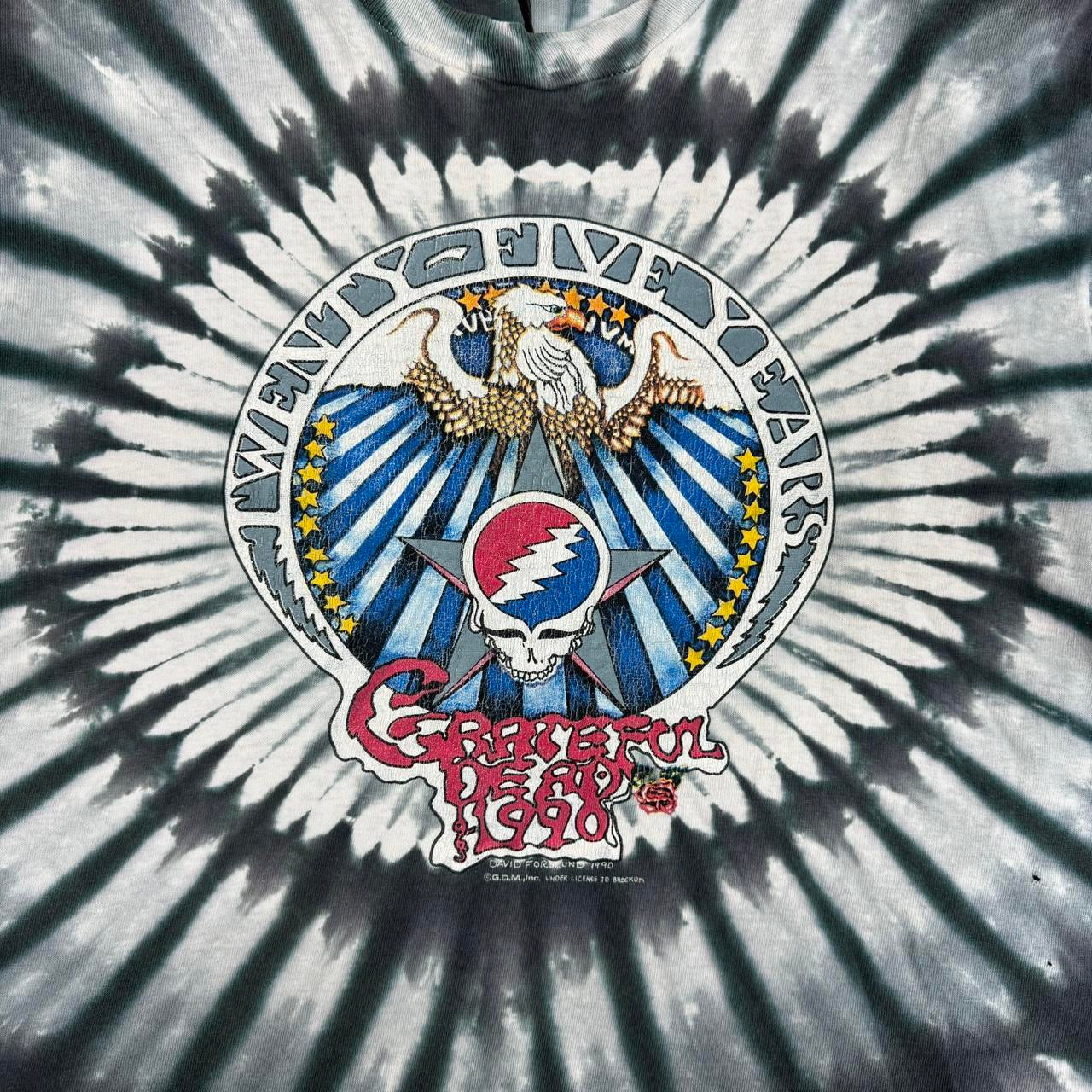 Vintage Grateful Dead 1990 "25 Years" anniversary tie-dye t-shirt Size M