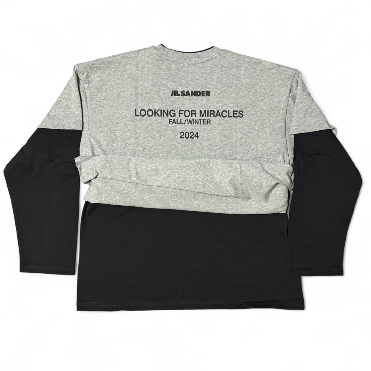 Jil Sander "Looking For Miracles" double-layer long-sleeved T-shirt