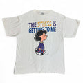 Vintage 90s Peanuts Lucy The Stress Is Getting To Me white T-Shirt Size XL