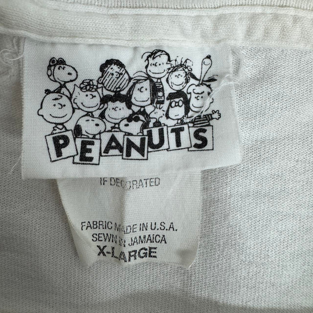 Vintage 90s Peanuts Lucy The Stress Is Getting To Me white T-Shirt Size XL