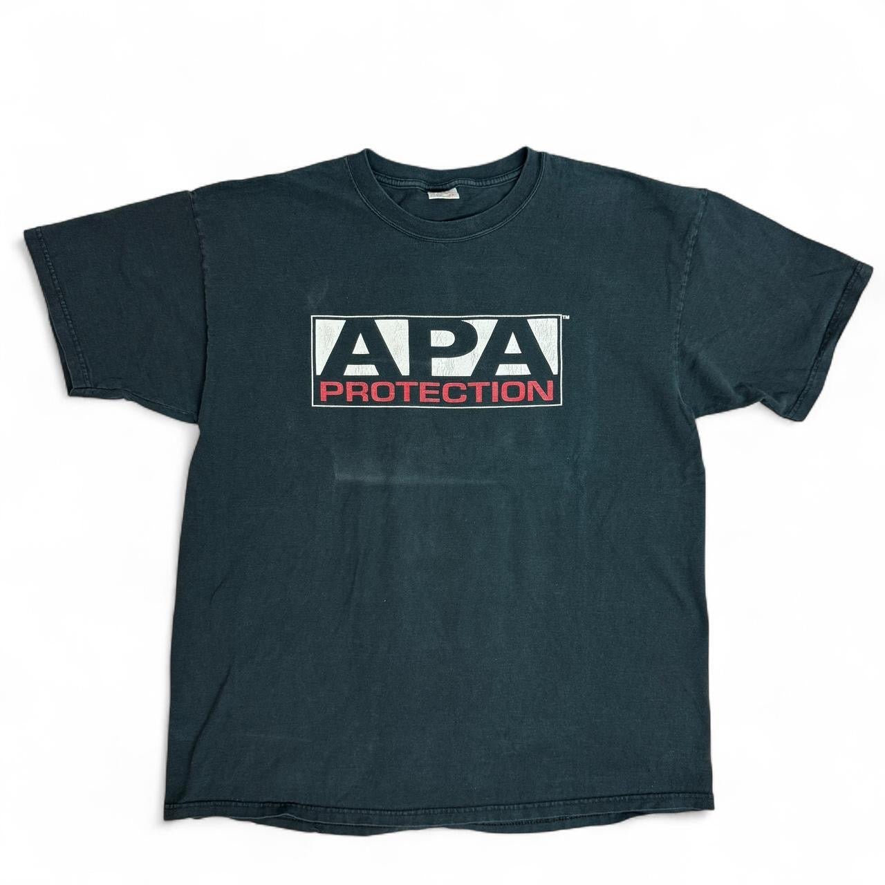 Vintage 2001 WWF "APA Protection" t-shirt Size XXL