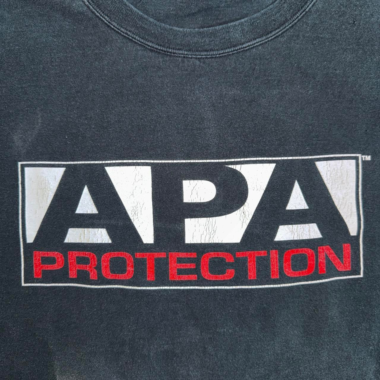 Vintage 2001 WWF "APA Protection" t-shirt Size XXL