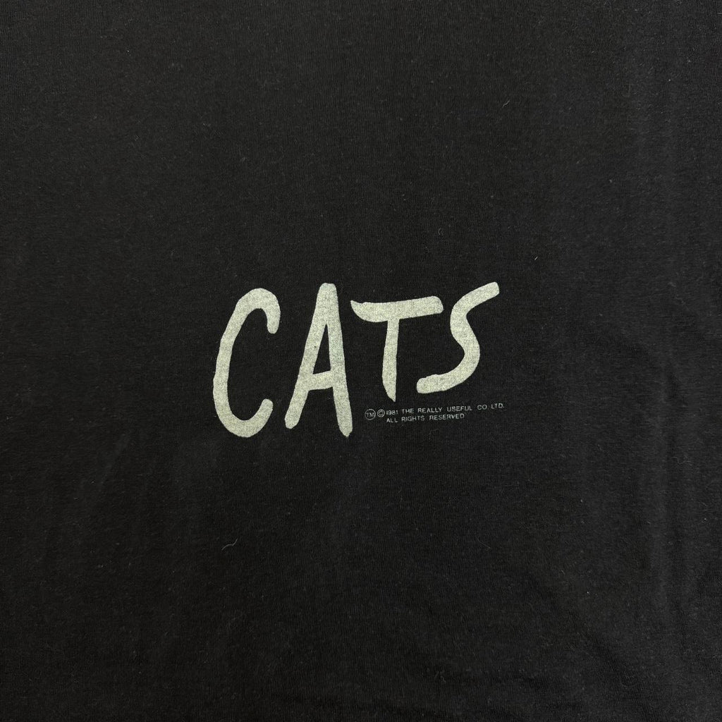 vintage 1981 CATS broadway musical Deadstock Tshirt size XL