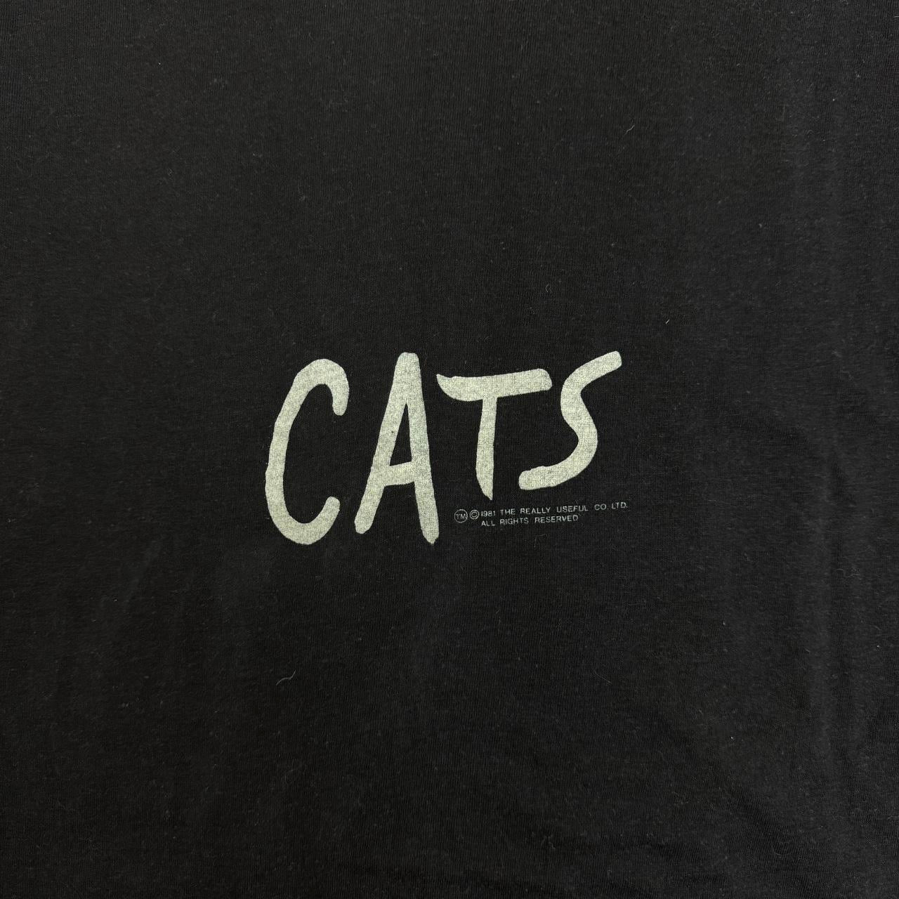 vintage 1981 CATS broadway musical Deadstock Tshirt size XL