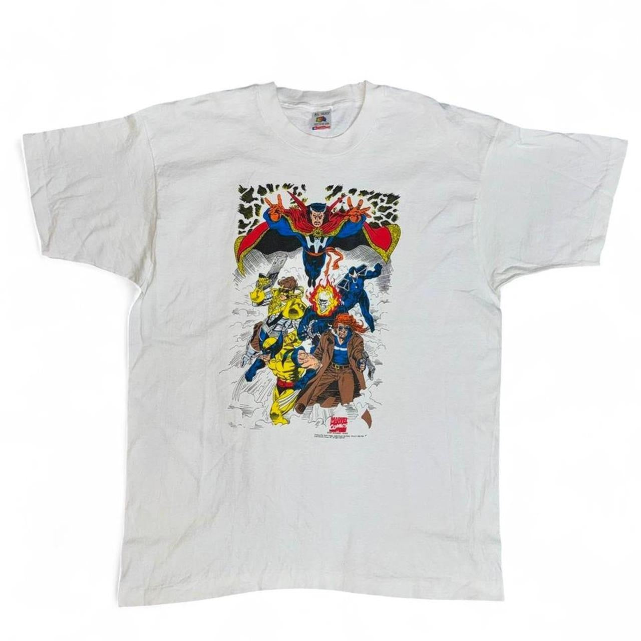 Vintage 1995 Marvel Comics Secret Defenders t-shirt Size XL