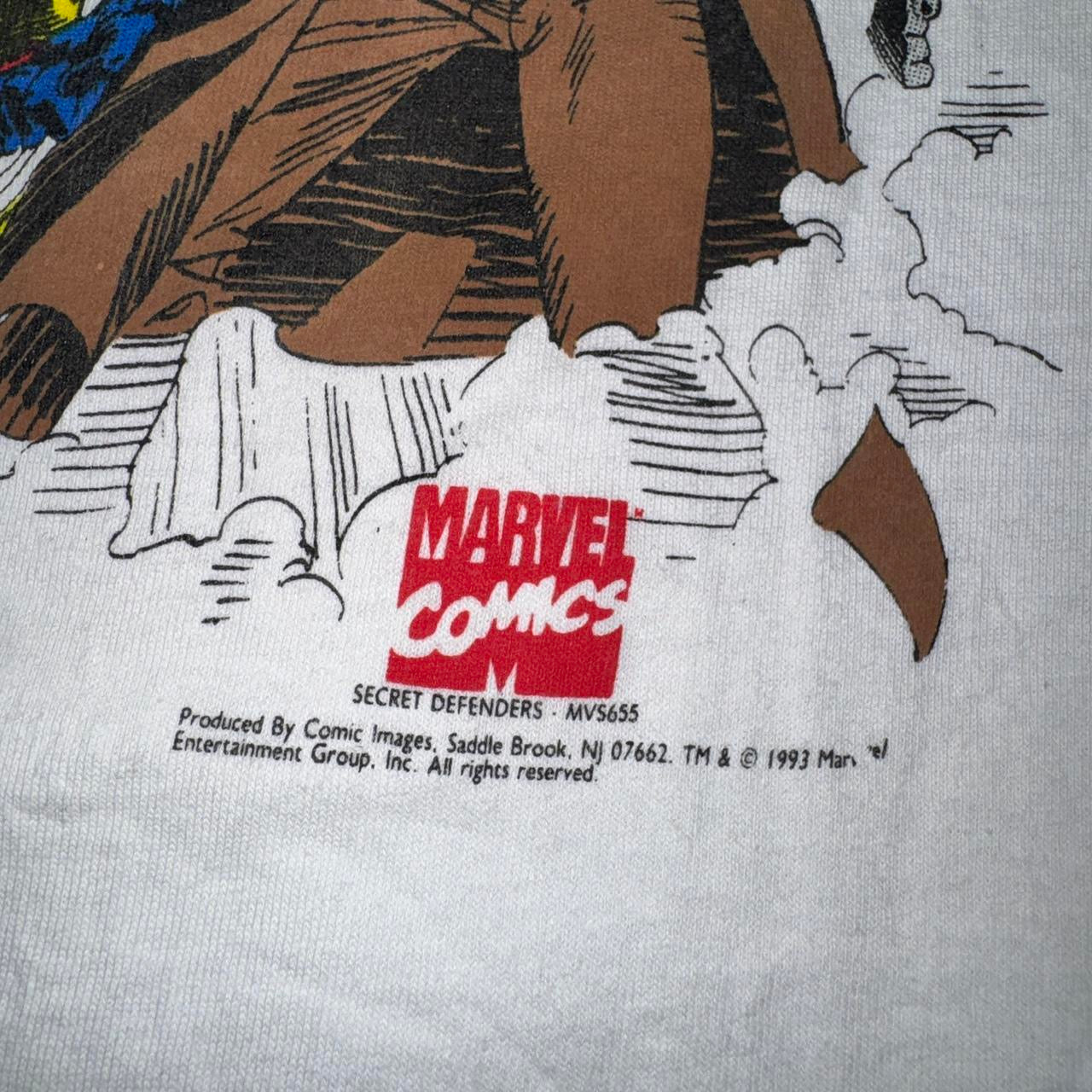 Vintage 1995 Marvel Comics Secret Defenders t-shirt Size XL